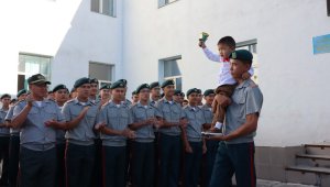 Шымкентте «Жас ұлан» әскери мектебінде алғашқы қоңырау соғылды