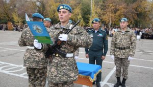 Десанттық-шабуылдау әскерлерінде жас сарбаздар ант берді