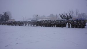 Алматыда әскери институттың оқу орталығында алғашқы түлектер қанат қақты