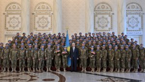 Мемлекет басшысы Ұлттық бітімгерлік контингентінің әскери қызметшілерімен кездесті